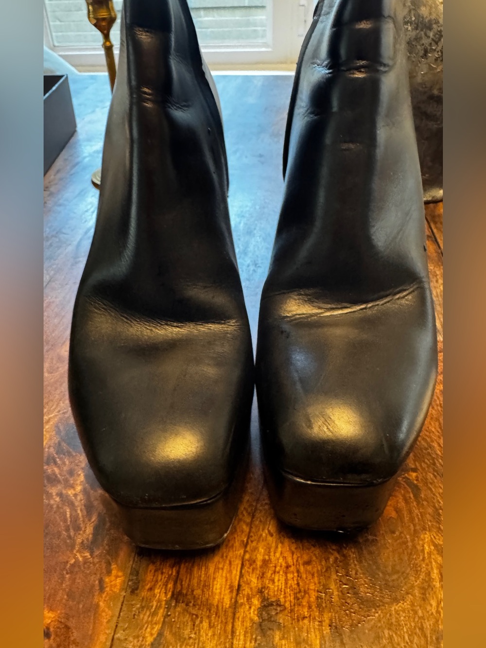 Black Alexander Wang Platform Ankle Boots - Picture 8 of 15